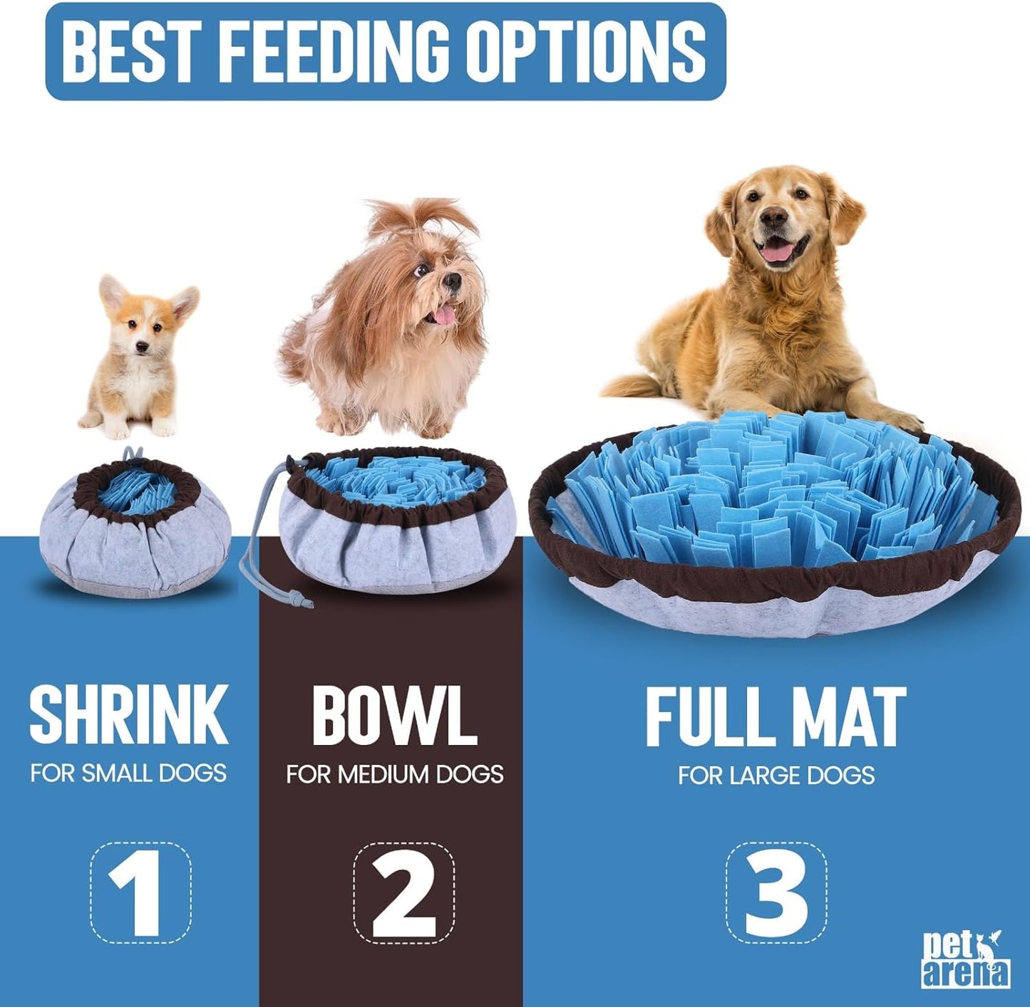 Adjustable Snuffle Mat for Dogs – Interactive Slow Feeder & Foraging Toy